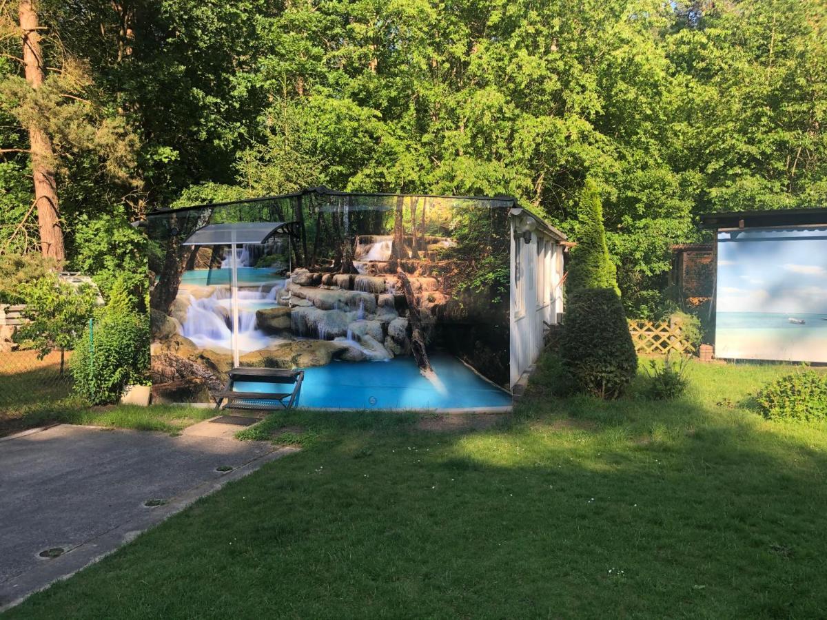 Bungalow Am Wald Bernau bei Berlin Esterno foto